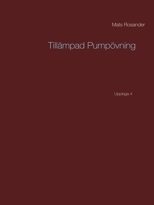 cover image of Tillämpad Pumpövning